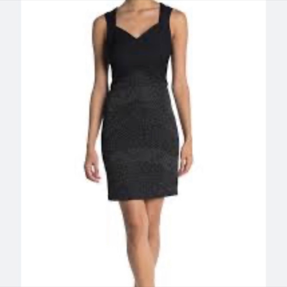 Guess Black Cut Out Bandage Mini Dress | Size 4